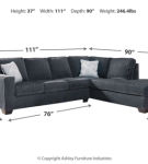 Signature Design by Ashley Altari 2-Piece Sleeper Sectional with Chaise