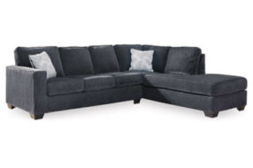 Signature Design by Ashley Altari 2-Piece Sectional and Ottoman-Slate