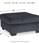 Signature Design by Ashley Altari 2-Piece Sectional and Ottoman-Slate