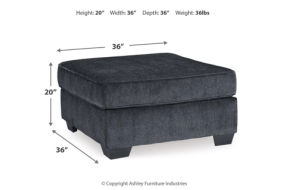 Signature Design by Ashley Altari 2-Piece Sectional and Ottoman-Slate