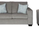 Signature Design by Ashley Altari Sofa, Loveseat, Chair and Ottoman-Alloy