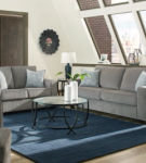 Signature Design by Ashley Altari Sofa, Loveseat, Chair and Ottoman-Alloy