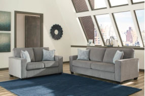 Signature Design by Ashley Altari Sofa and Loveseat-Alloy