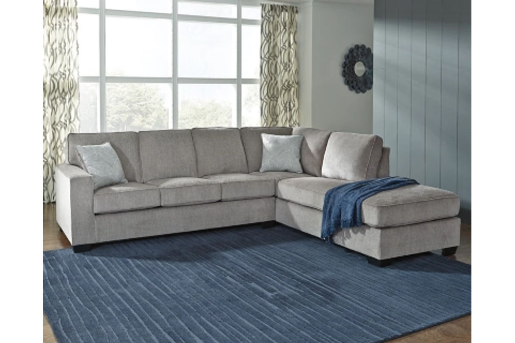 Signature Design by Ashley Altari 2-Piece Sectional with Chaise-Alloy