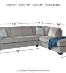 Signature Design by Ashley Altari 2-Piece Sleeper Sectional, Loveseat and Otto