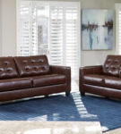 Signature Design by Ashley Altonbury Sofa and Loveseat-Walnut