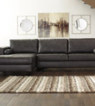 Signature Design by Ashley Nokomis 2-Piece Sectional with Chaise-Charcoal