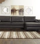 Signature Design by Ashley Nokomis 2-Piece Sectional with Chaise-Charcoal