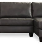 Nokomis 2-Piece Sectional with Chaise and Oversized Accent Ottoman-Charcoal