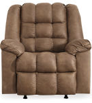 Adrano Rocker Recliner, W Heat & Massage, Bark