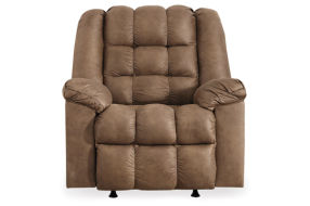 Adrano Rocker Recliner, W Heat & Massage, Bark