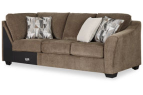 Benchcraft Graftin 3-Piece Sectional with Chaise-Teak