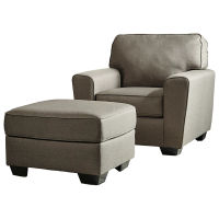 Benchcraft Calicho Chair and Ottoman-Cashmere