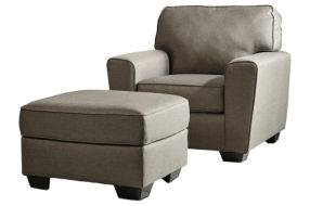 Benchcraft Calicho Chair and Ottoman-Cashmere