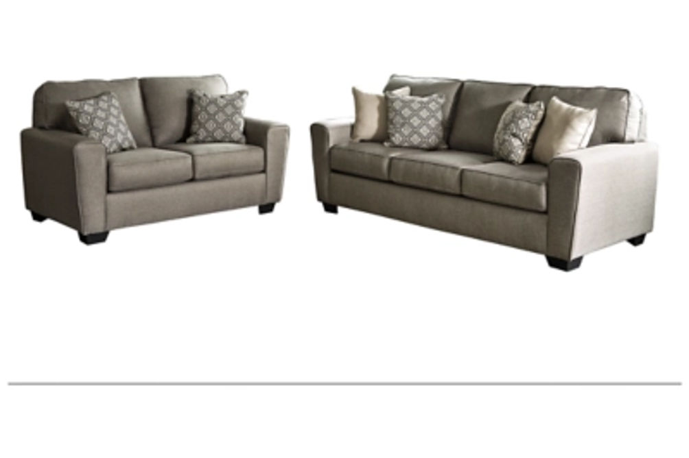 Benchcraft Calicho Sofa and Loveseat-Cashmere