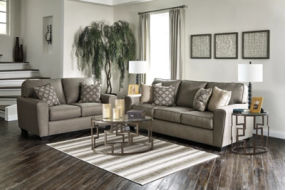 Benchcraft Calicho Sofa and Loveseat-Cashmere