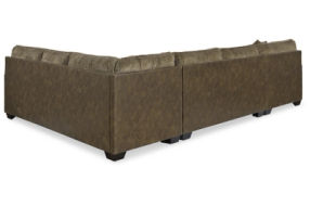 Benchcraft Abalone 3-Piece Sectional with Chaise-Chocolate