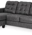 Benchcraft Venaldi Sofa Chaise, Chair, and Ottoman-Gunmetal