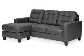 Benchcraft Venaldi Sofa Chaise-Gunmetal