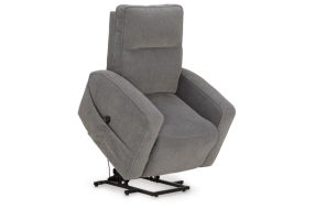 Signature Design by Ashley Starganza Power Lift Recliner-Gray