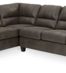 Signature Design by Ashley Navi 2-Piece Sectional with Ottoman-Smoke