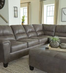 Signature Design by Ashley Navi 2-Piece Sectional and Ottoman-Smoke