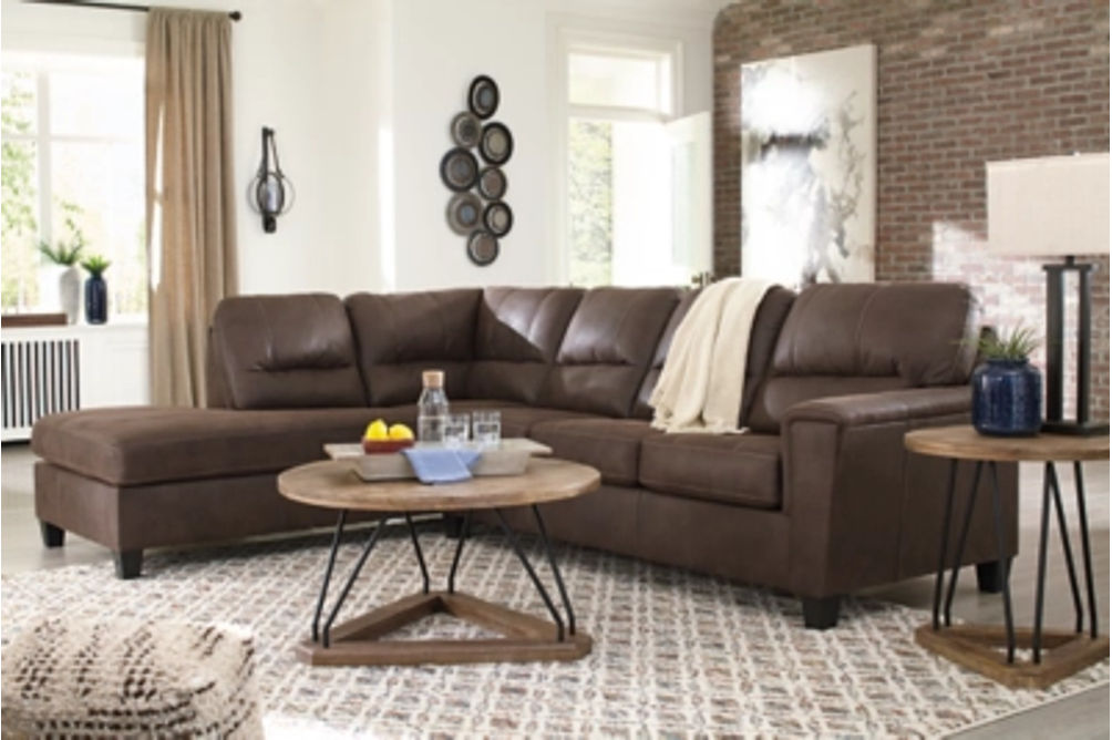 Signature Design by Ashley Navi 2-Piece Sleeper Sectional with Chaise