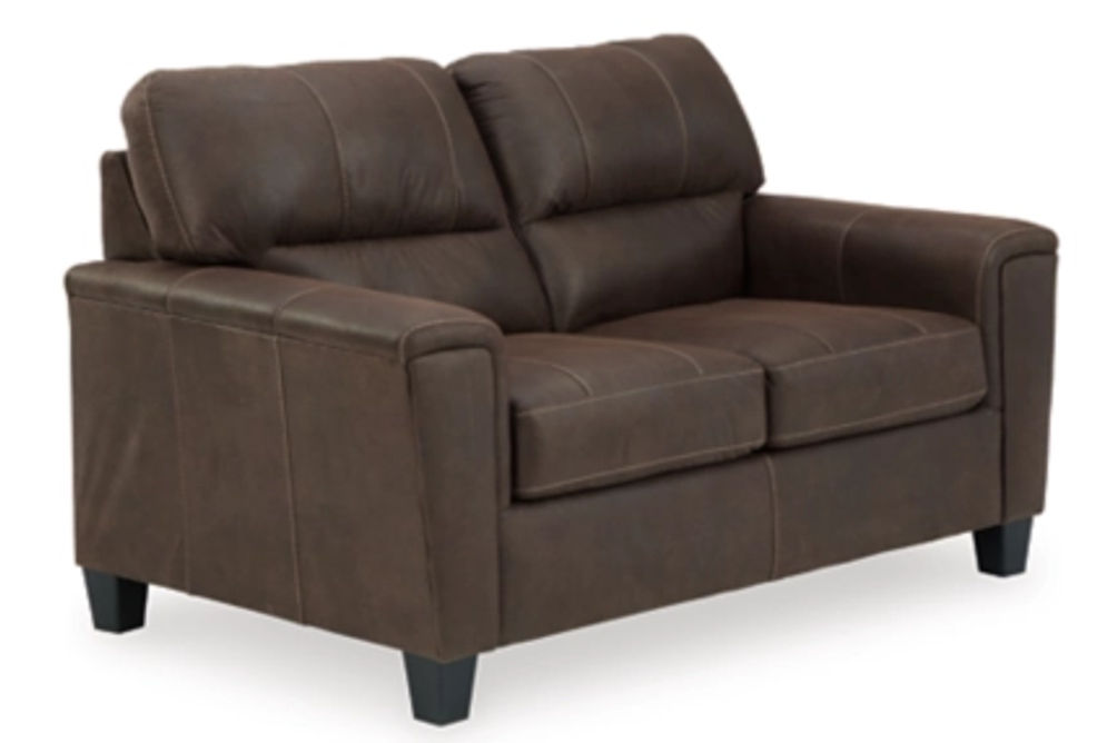 Signature Design by Ashley Navi Sofa and Loveseat-Chestnut