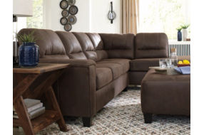 Signature Design by Ashley Navi 2-Piece Sectional with Chaise-Chestnut