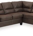 Signature Design by Ashley Navi 2-Piece Sectional with Chaise-Chestnut