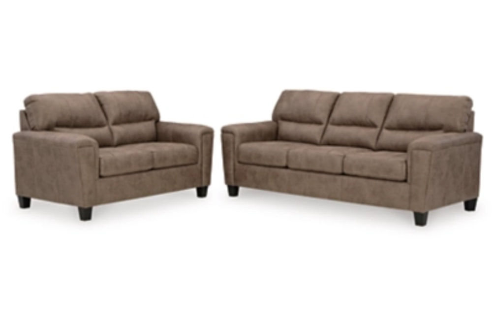 Signature Design by Ashley Navi Sofa and Loveseat-Fossil