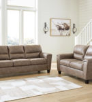 Signature Design by Ashley Navi Sofa and Loveseat-Fossil