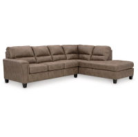 Signature Design by Ashley Navi 2-Piece Sectional Sofa Chaise-Fossil