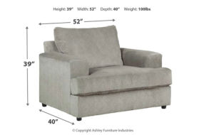 Signature Design by Ashley Soletren Oversized Chair and Ottoman-Ash