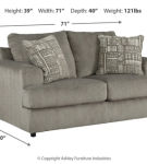 Signature Design by Ashley Soletren Sofa and Loveseat-Ash