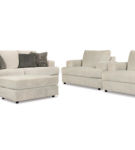 Signature Design by Ashley Soletren Sofa, 2 Chairs, and Ottoman-Stone