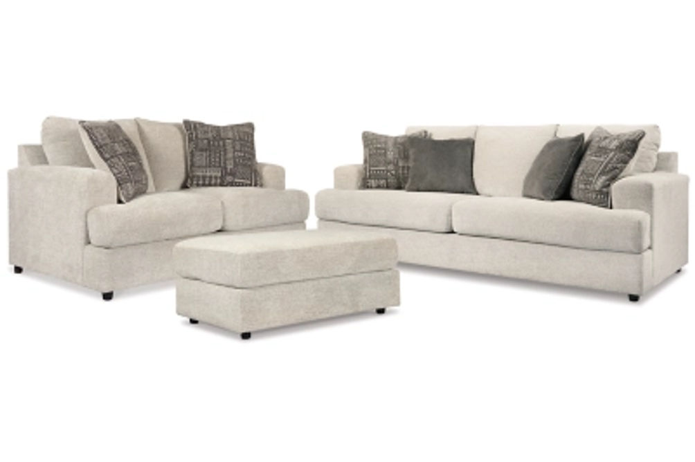 Signature Design by Ashley Soletren Sofa, Chair, and Ottoman-Stone