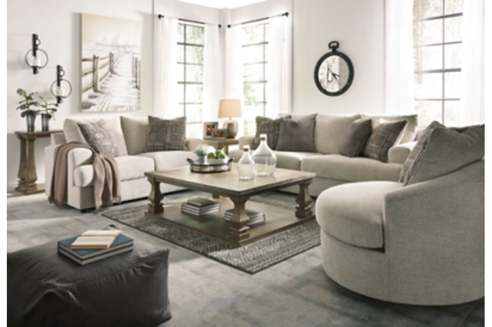 Signature Design by Ashley Soletren Sofa and Loveseat-Stone