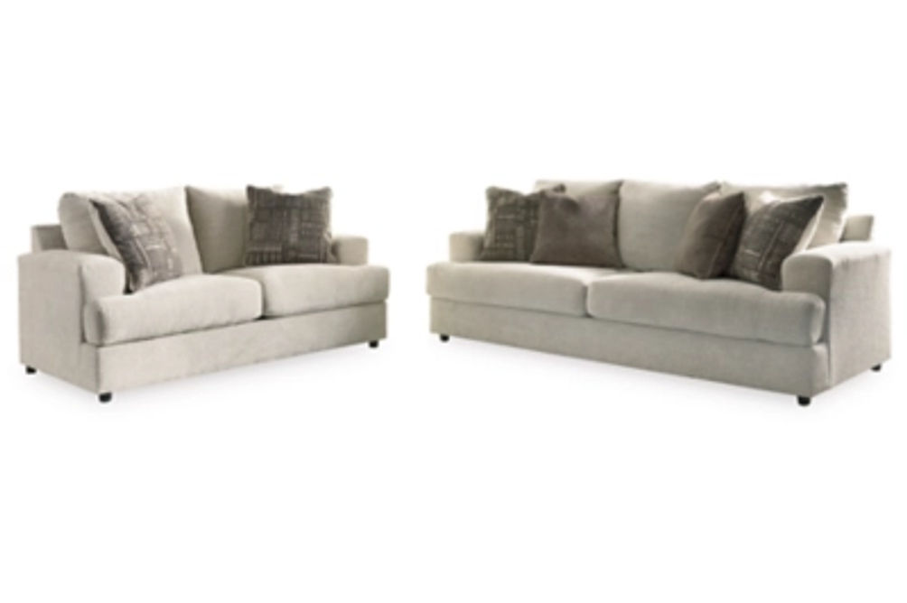 Signature Design by Ashley Soletren Sofa and Loveseat-Stone