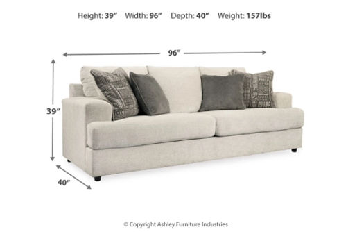 Signature Design by Ashley Soletren Sofa and Loveseat-Stone