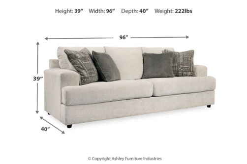 Signature Design by Ashley Soletren Sofa Sleeper and Oversized Chair-Stone