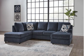 Signature Design by Ashley Albar Place 2-Piece Sectional-Cobalt