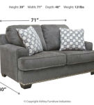 Benchcraft Locklin Sofa, Loveseat, Chair, and Ottoman-Carbon