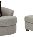 Benchcraft Megginson Oversized Chair and Ottoman-Storm