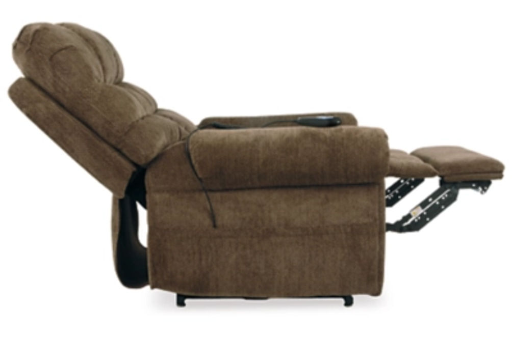 Signature Design by Ashley Ernestine Power Lift Recliner-Truffle