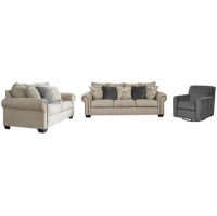 Signature Design by Ashley Zarina Sofa, Loveseat and Accent Chair-Jute