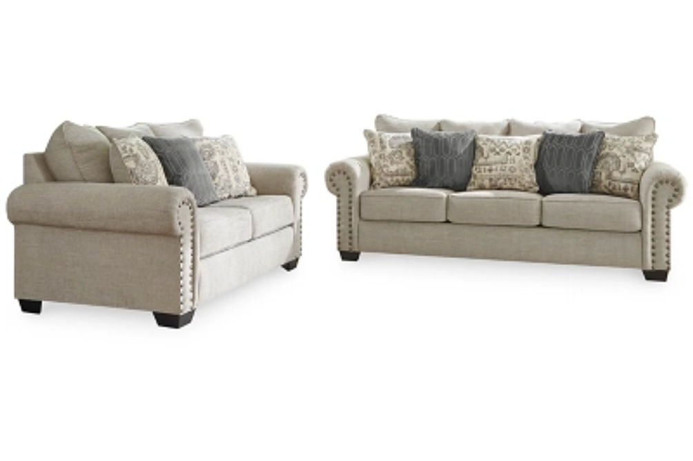 Signature Design by Ashley Zarina Sofa and Loveseat-Jute