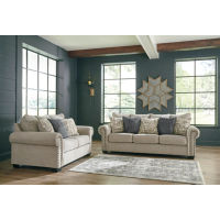 Signature Design by Ashley Zarina Sofa Sleeper and Loveseat-Jute