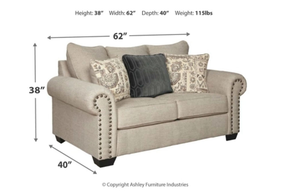 Signature Design by Ashley Zarina Sofa Sleeper and Loveseat-Jute