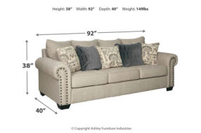 Signature Design by Ashley Zarina Sofa Sleeper and Loveseat-Jute